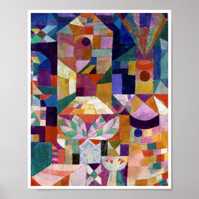 Póster Castle Garden, Paul Klee (Frente)