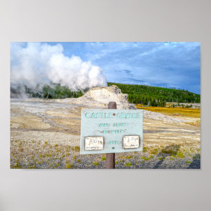 Póster Castle Geyser, Parque Nacional Yellowstone, Wyomin