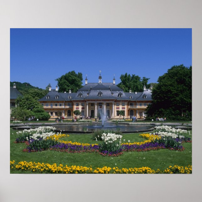 Póster Castle Pillnitz, Dresden, Sajonia, Alemania (Frente)