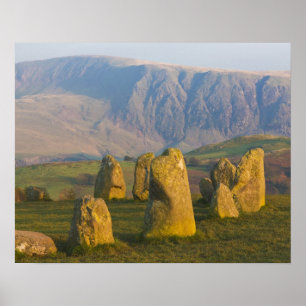 Póster Castlerigg Stone Circle, Lake District, Cumbria,