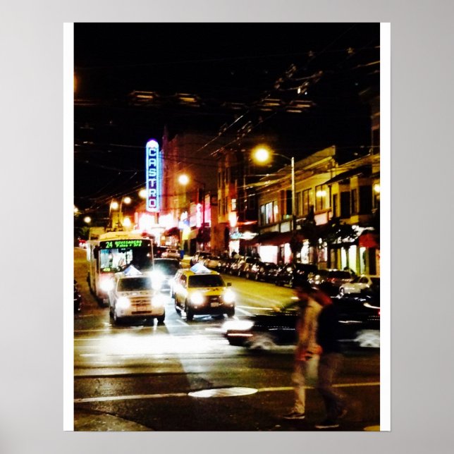 Póster Castro de noche (Frente)