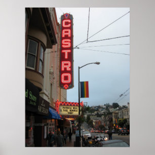 Póster Castro, poster de San Francisco CA
