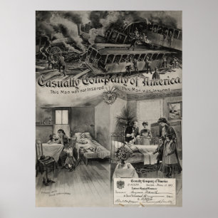 Póster Casualty Company de América [1907]