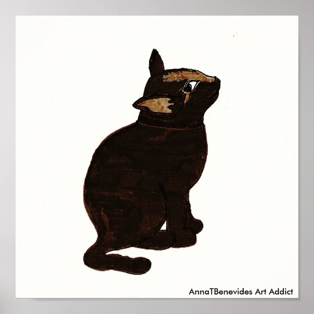 Póster Cat#3, AnnaTBenevides Art Addict (Frente)