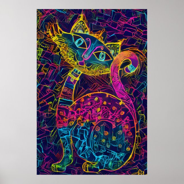 Póster Cat 7 - Lucky no 7 (Frente)