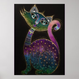 Póster Cat 7 - Lucky no 7