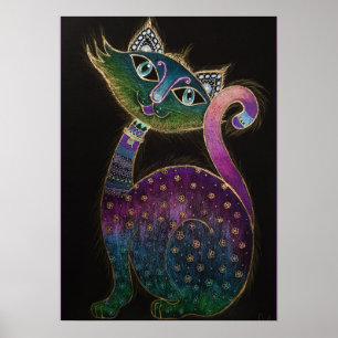 Póster Cat 7 - Lucky no 7