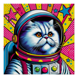 PÓSTER CAT-ASTRONAUT PERSA 2