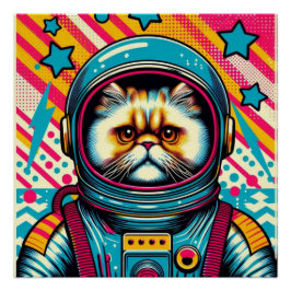 PÓSTER CAT-ASTRONAUT PERSA 4