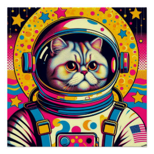 PÓSTER CAT-ASTRONAUT PERSA 7