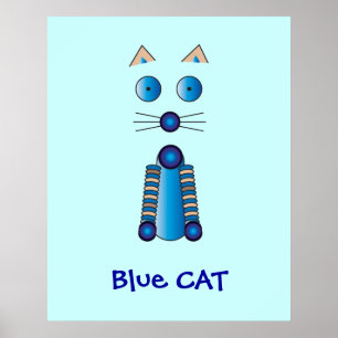 Póster CAT azul