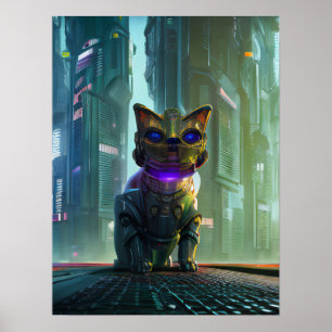 Póster Cat Bot 4000