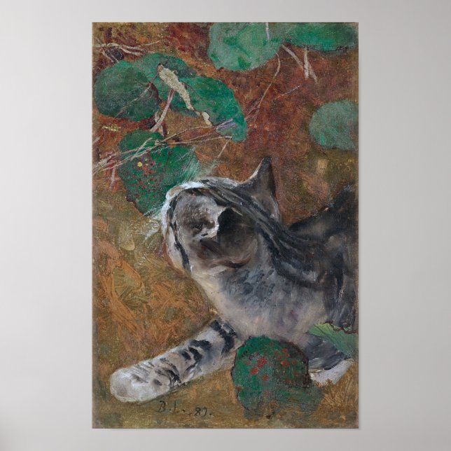 Póster Cat, Bruno Liljefors (Frente)