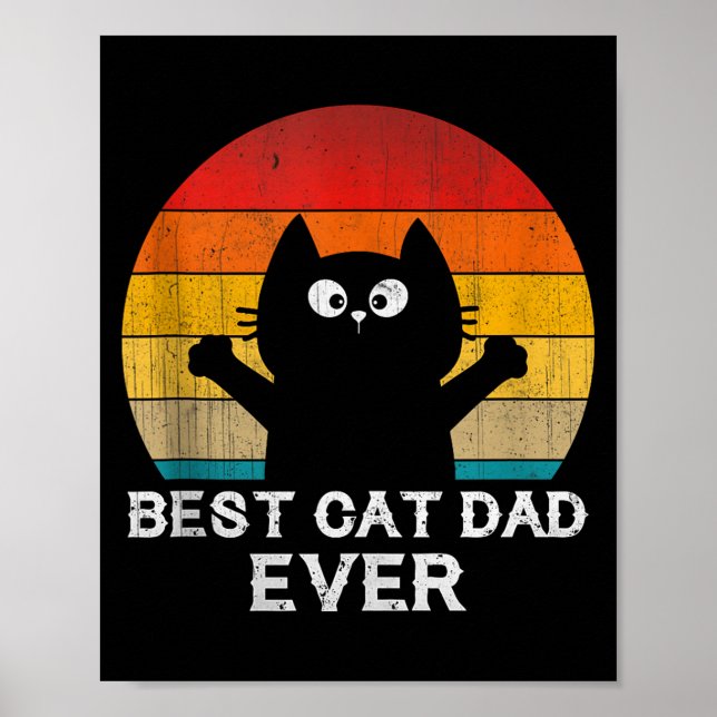 Póster Cat Dad Ever - Funny Cats Tank Top  (Frente)