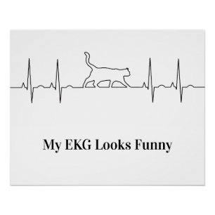 Póster Cat EKG