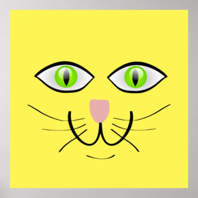 Póster Cat Face Funny Personalizado-29034 (Frente)