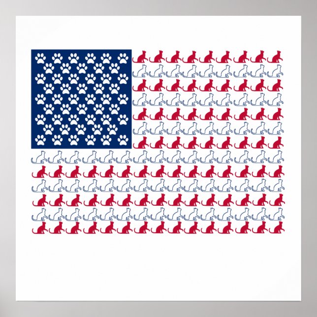 Póster Cat Flag (Frente)