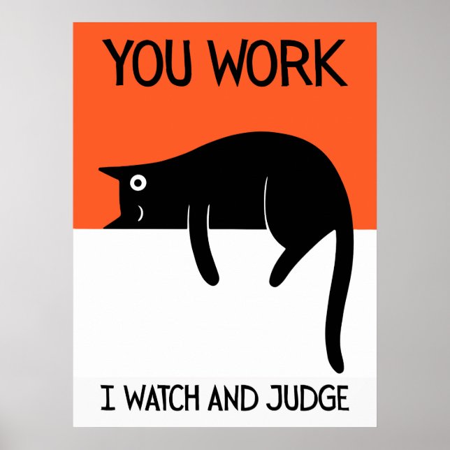 Póster Cat | Funny & decorative Poster (Frente)
