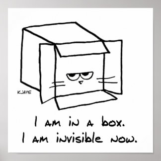 Póster Cat in the Box - Funny Cat Poster