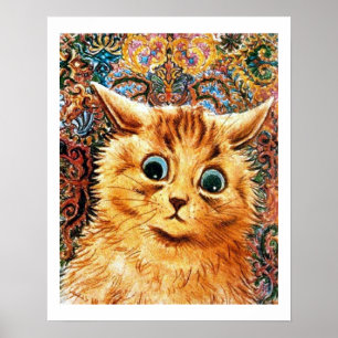 Póster Cat, Louis Wain
