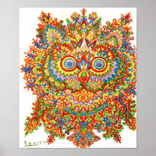 Póster Cat, Louis Wain