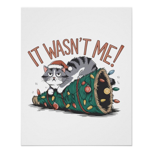 Póster Cat Lover Gift No Era Yo (Anverso)