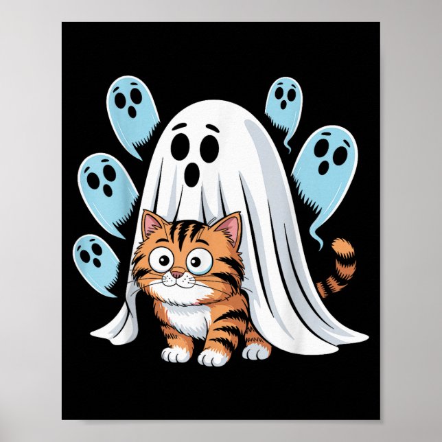 Póster Cat Meme Funny Soky Halloween Kitty  (Frente)