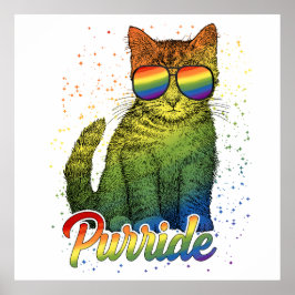 Póster Cat Purride LGBT