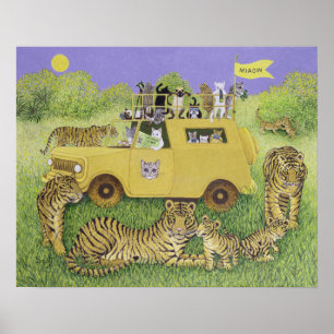 Póster Cat Safari