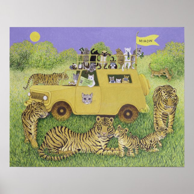 Póster Cat Safari (Frente)