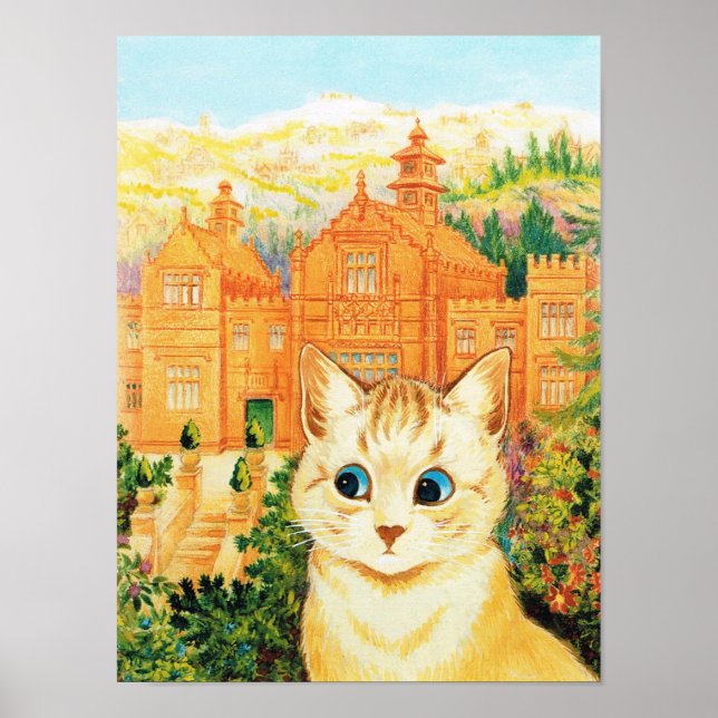 Póster Cat & Shangri-la, Louis Wain (Frente)