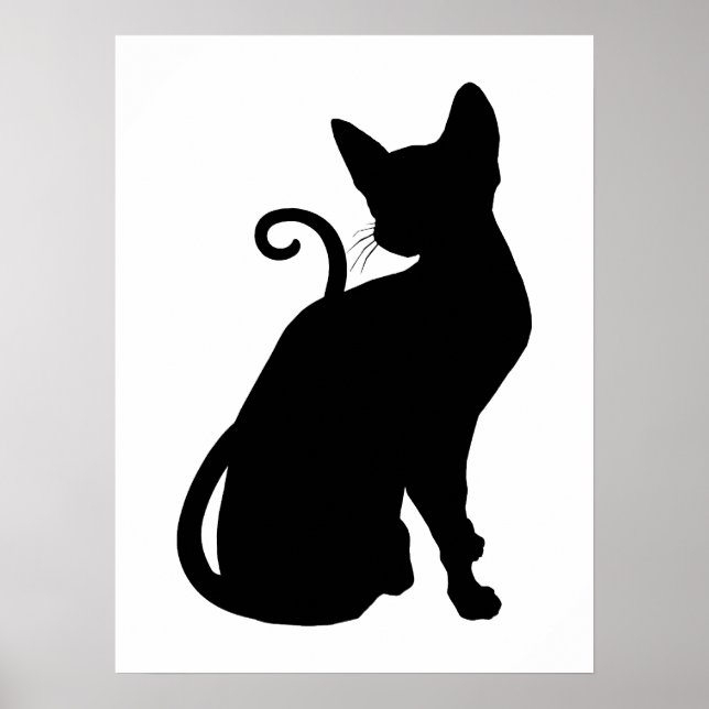 Póster Cat Silhouette (Frente)