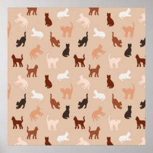 Póster Cat silhouette