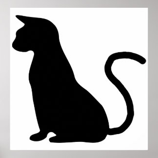 Póster Cat Silhouette