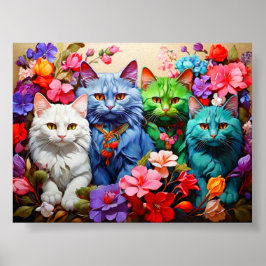 Póster Cat Wall Art for Cat Lovers