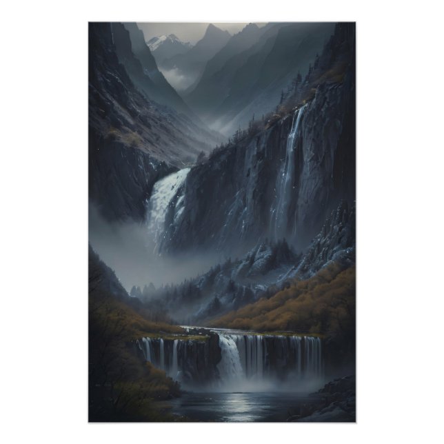 Póster Cataclismo de la montaña (Anverso)