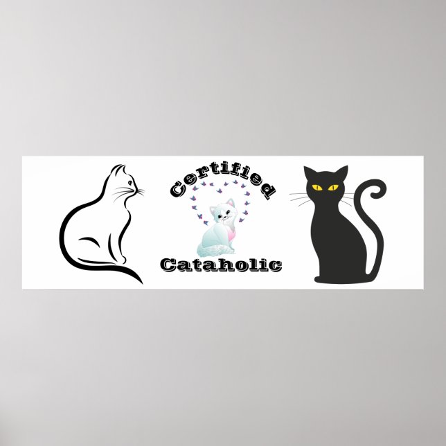 Póster Cataholic certificado (Frente)