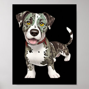 Póster Catahoula Leopard Dog Rama Gráfico