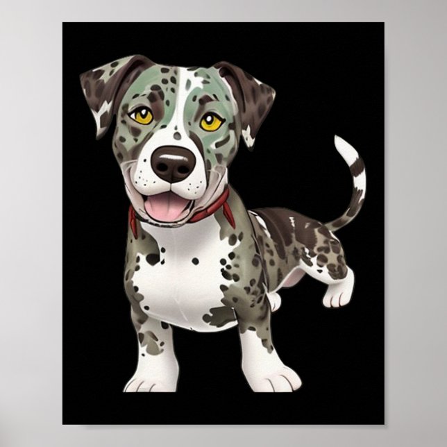 Póster Catahoula Leopard Dog Rama Gráfico (Frente)