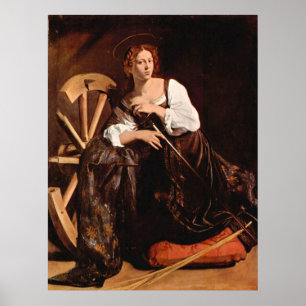 Póster Catalina de Alejandría por Caravaggio