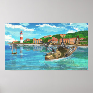 Póster Catalina in a Greek island