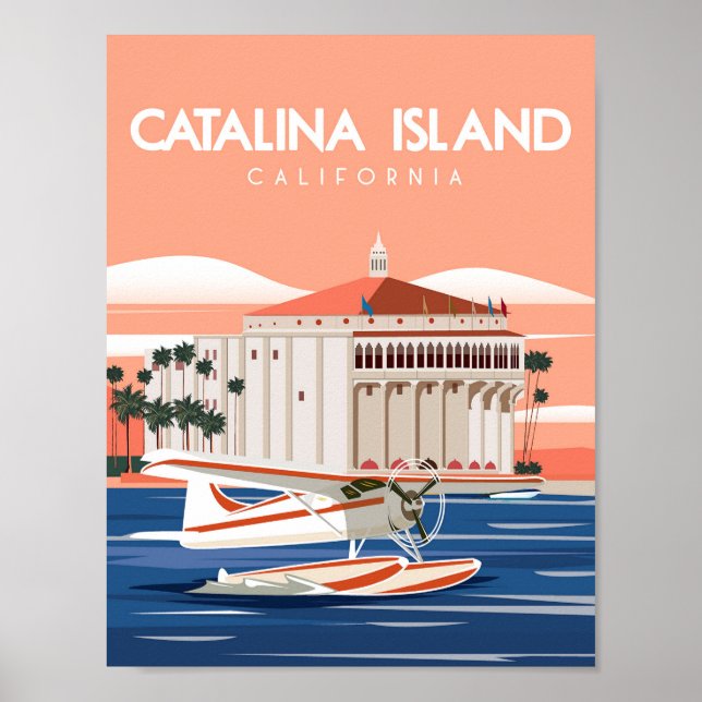 Póster Catalina Island california poster (Frente)