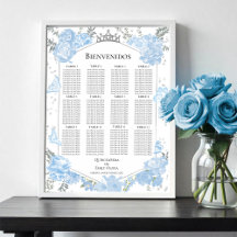 Catálogo de asientos de Quinceanera Rótulo Butterf