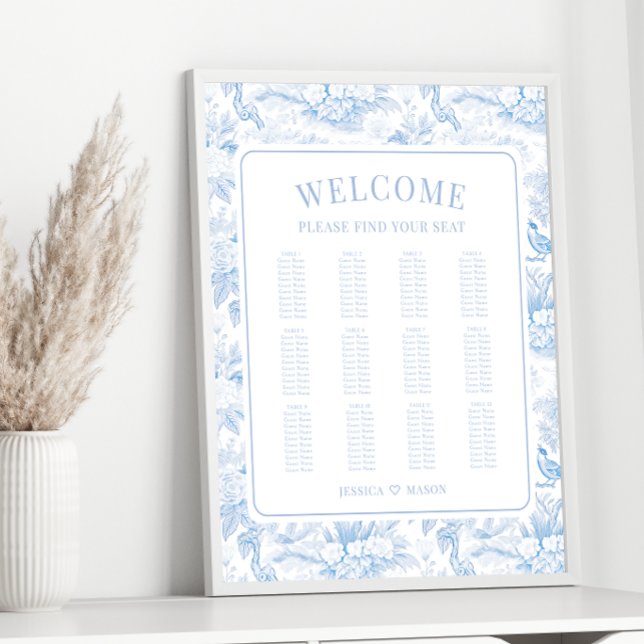 Póster Catálogo de asientos para bodas de porcelana chino (Subido por el creador)