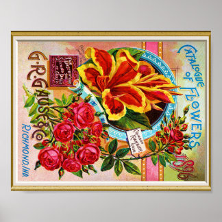 Póster Catálogo de cubierta de semillas 1896 Richmond Ind
