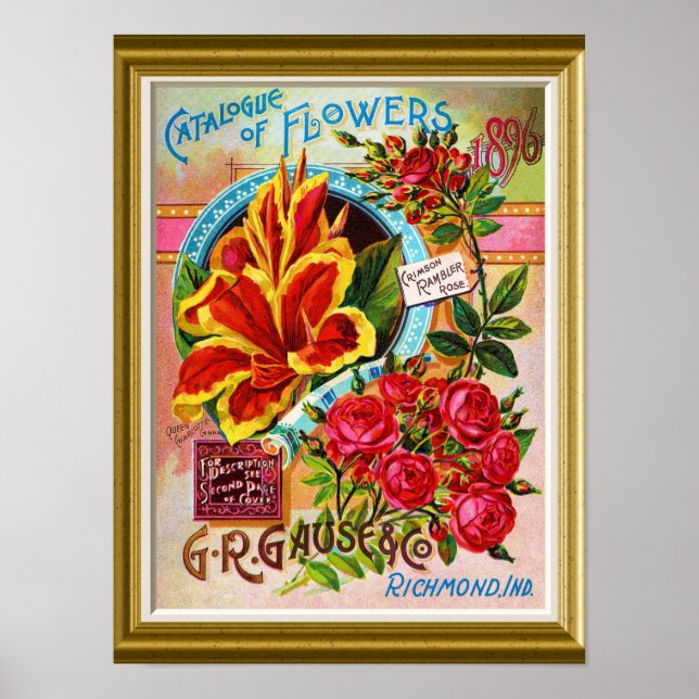 Póster Catálogo de Semillas Vintage (Frente)