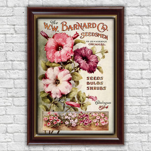 Póster Catálogo Floral Vintage de Chicago Publicitario