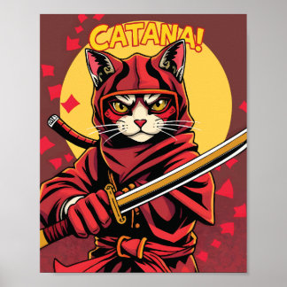 Póster Catana el Cat Ninja