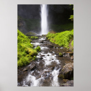 Póster Catarata borrosa y río
