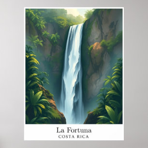 Póster Catarata de La Fortuna, Costa Rica – Saltos Tropic